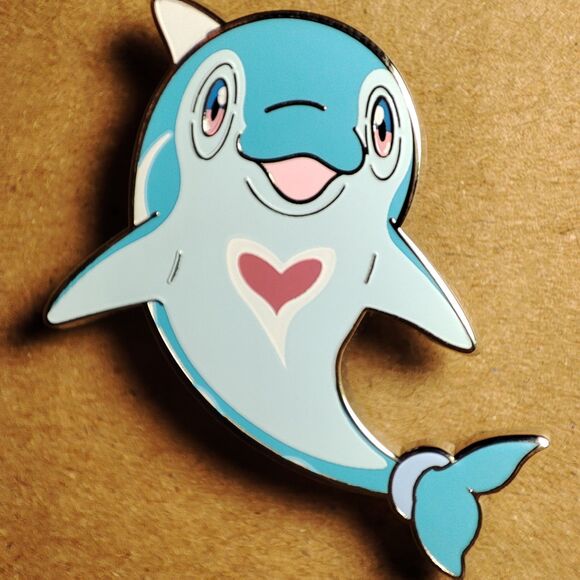 Pokemon TCG Palafin Enamel Pin Official Nintendo Lapel Badge Brooch Figure - Picture 1 of 3